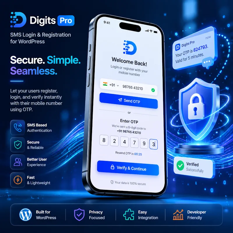 افزونه Digits Pro