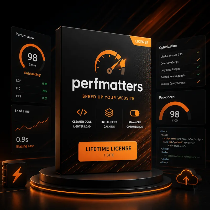 افزونه افزایش سرعت وبسایت Perfmatters لایسنس اصلی