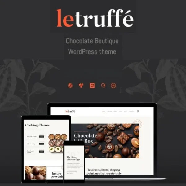 قالب فروشگاهی شکلات و آبنبات لترف | پوسته Le Truffe