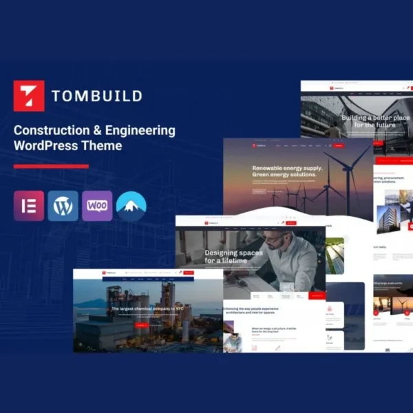 قالب وردپرس ساخت و ساز و مهندسی تام بیلد | Tombuild