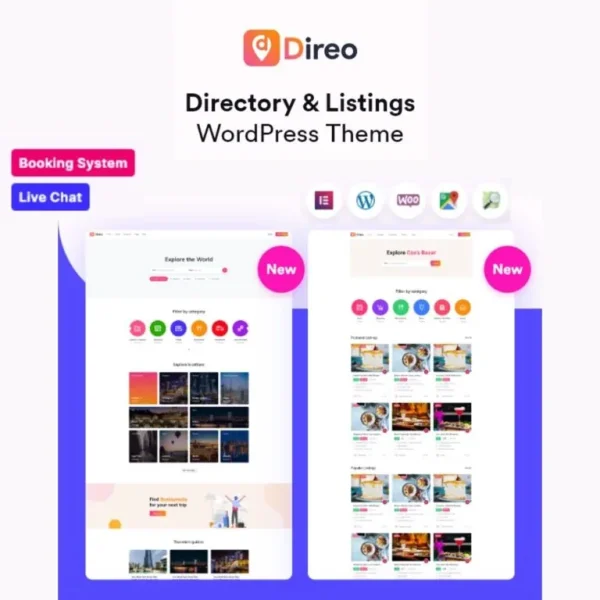 قالب دایرکتوری و ثبت آگهی وردپرس Direo