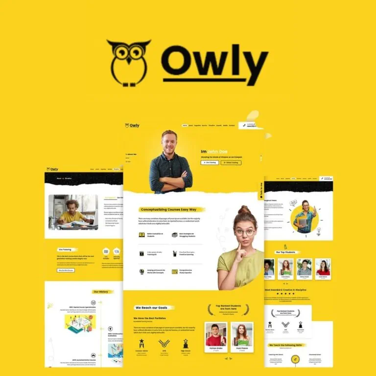 قالب آموزش آنلاین و تدریس خصوصی اوولی