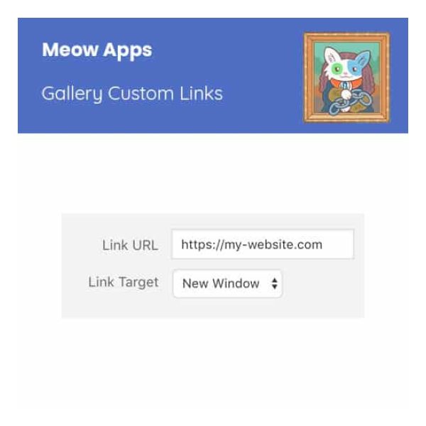 افزونه لینک سفارشی گالری میو اپس | پلاگین Meow Apps Gallery Custom Links Pro   وردپرس نیاز