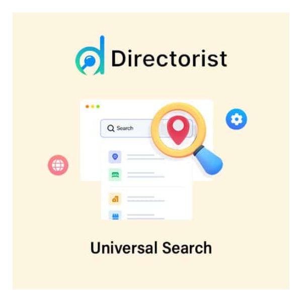 افزونه جستجوی حرفه‌ای دایرکتوریست | پلاگین Directorist Universal Search   وردپرس نیاز