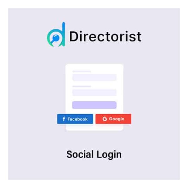افزونه ورود با شبکه های اجتماعی دایرکتوریست | پلاگین Directorist Social Login   وردپرس نیاز